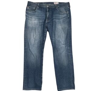AG Everett Jeans Mens 36W 32L  Blue  Slim Straight Japanese Denim 360